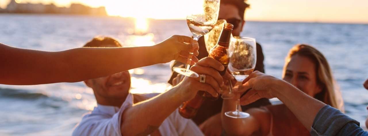 Boat party in Venice